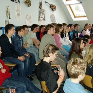 Holandští studenti na Gymnáziu Karla Čapka v Dobříši 