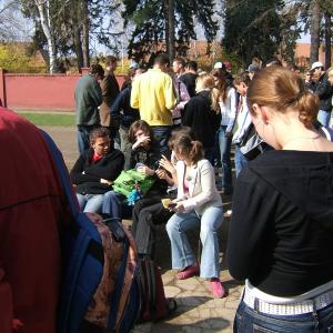 Holandští studenti na Gymnáziu Karla Čapka v Dobříši 