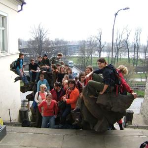 Holandští studenti na Gymnáziu Karla Čapka v Dobříši 