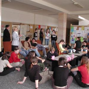 Holandští studenti na Gymnáziu Karla Čapka v Dobříši 