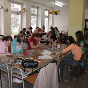 Holandští studenti na Gymnáziu Karla Čapka v Dobříši 