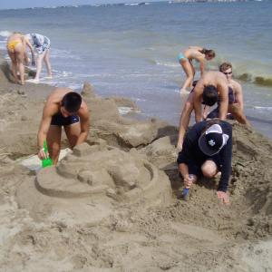 Gymnazisté byli na zkušené u moře